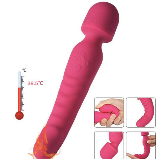 Magic Wand G-spot Vibrator - Silicone Vibrating Dildo Sex Toys for Women