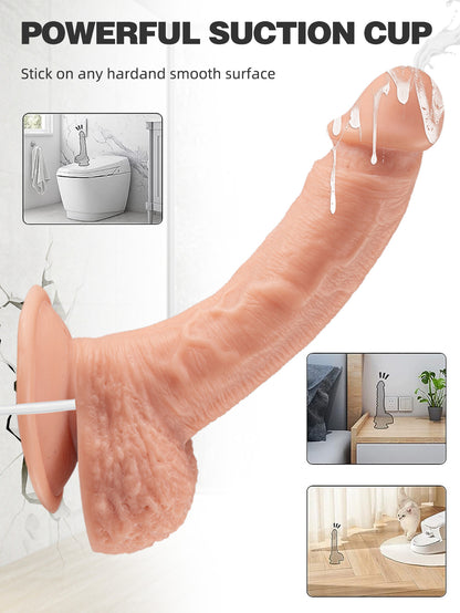 Realistische Penis-Ejakulationsdildos – 9 Zoll großer Squirting-Dildo, Sexspielzeug für Frauen
