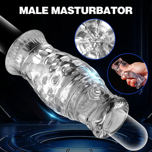 Male Masturbator Adult Toys - Pocket Pussy Handjob Glans Training Male Sex Toys