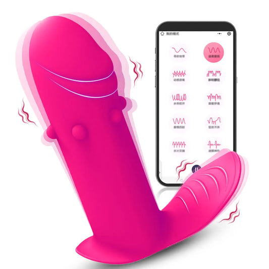 APP Control Anal Dildo Panty Vibrator - Vibrating Butt Plug Female Sex Toy