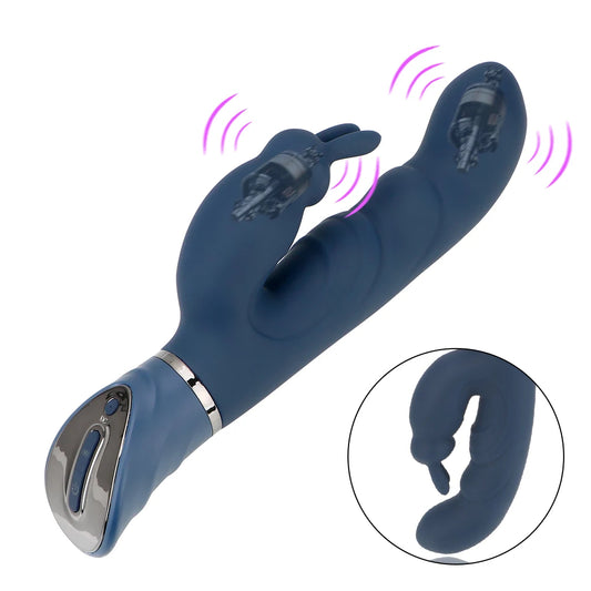 Rabbit Clitoral G Spot Dildo Vibrator - Bunny Clit Stimulator Sex Toys for Women Men