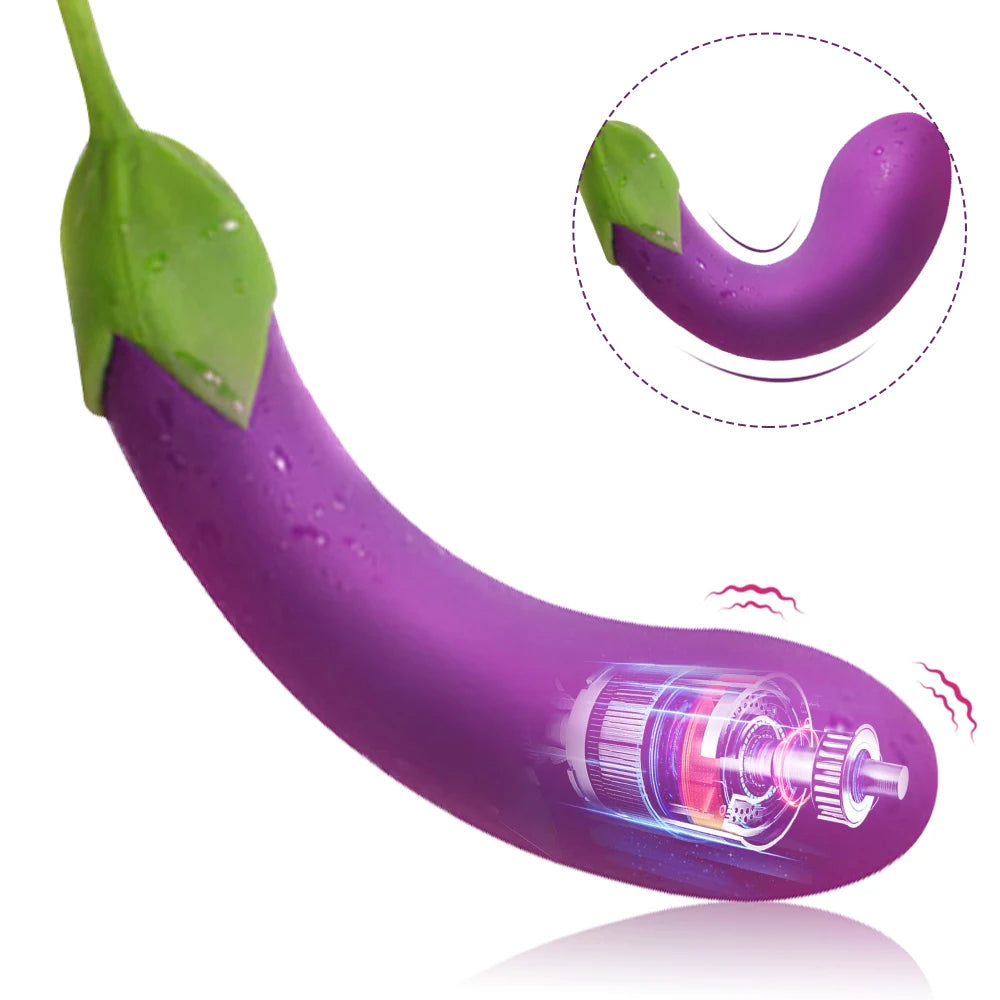Auberginen-G-Punkt-Vibrator – Domlust Analdildo, vibrierender Analplug