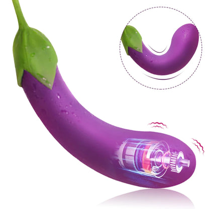 Auberginen-G-Punkt-Vibrator – Domlust Analdildo, vibrierender Analplug