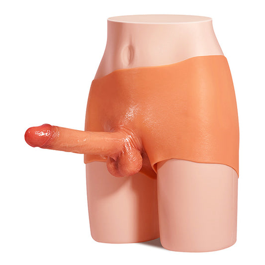 Umschnalldildo-Hose mit realistischem Dildo – tragbares Sexspielzeug aus Silikon für Paare als Geschenke für Lesben
