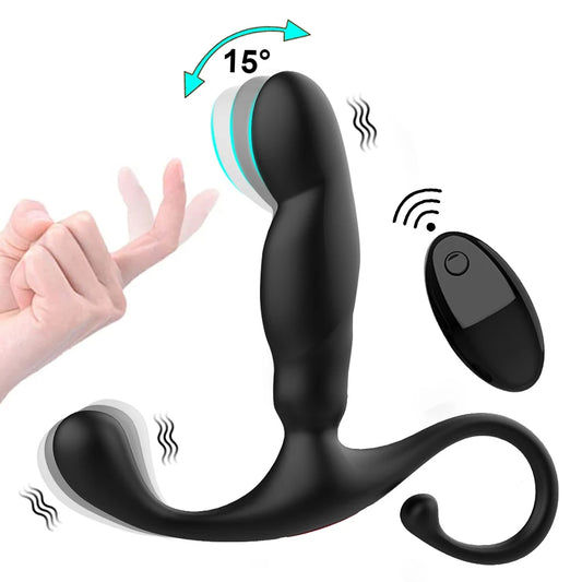 Remote Controlled Prostate Massager - Finger Prostate Massage Anal Plug Sex Toy