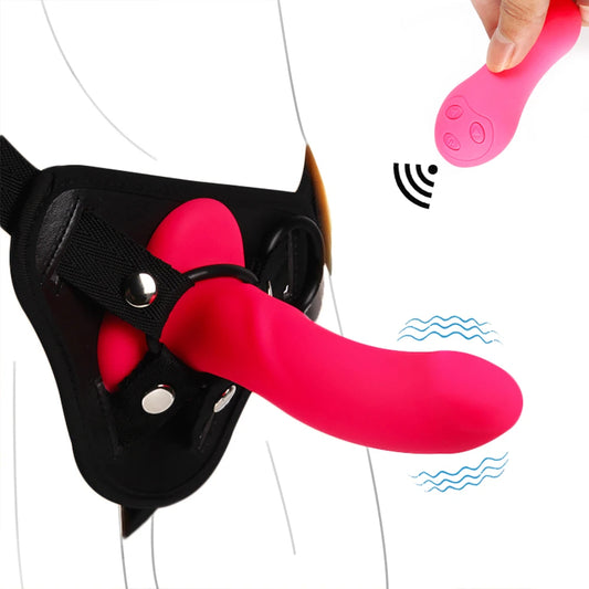 Strap On Dildo Vibrating Panties - Remote Control G Spot Prostate Massager