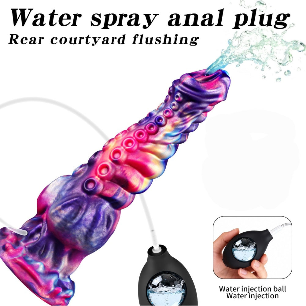 Squirting Fantasy Tentacle Silicone Dildo-Monster Sex Toy for Multi-Zone Stimulation