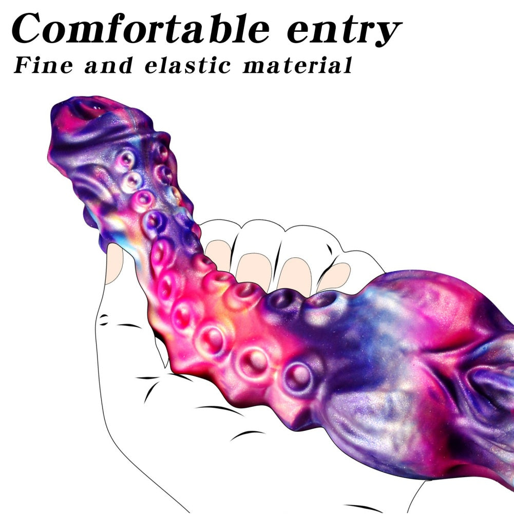 Squirting Fantasy Tentacle Silicone Dildo-Monster Sex Toy for Multi-Zone Stimulation