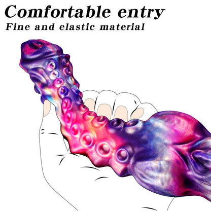 Squirting Fantasy Tentacle Silicone Dildo-Monster Sex Toy for Multi-Zone Stimulation