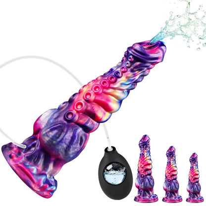 Squirting Fantasy Tentacle Silicone Dildo-Monster Sex Toy for Multi-Zone Stimulation