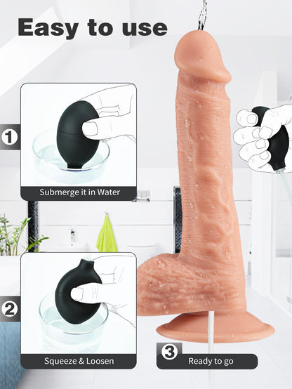 Realistische Penis-Ejakulationsdildos – 9 Zoll großer Squirting-Dildo, Sexspielzeug für Frauen