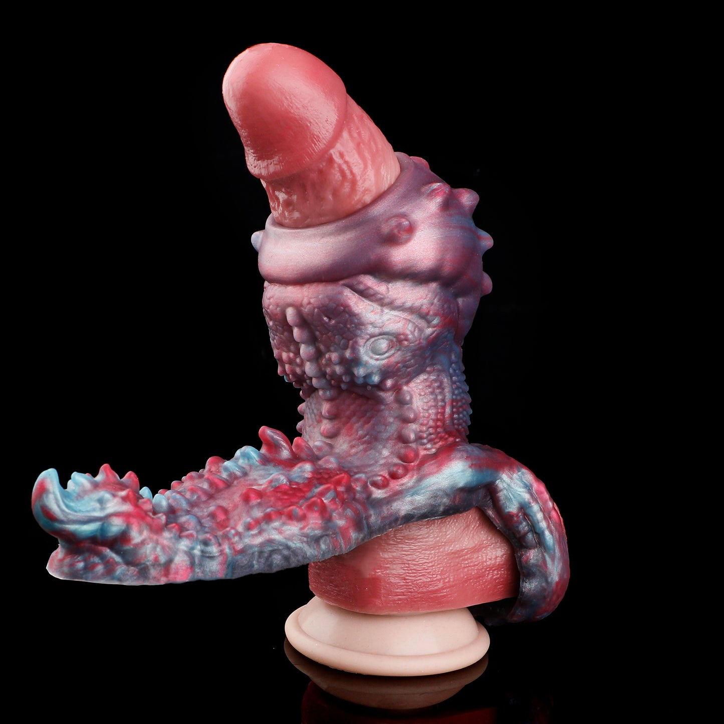 Fourreau de Pénis Fantaisie Vaultbreaker Beast avec Plaque de Frottement – Rallonge Pénienne 2-en-1 pour les Couples qui en Veulent Plus
