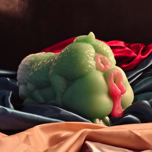 Chatte de poche extraterrestre fantaisie stimulante - Jouets sexuels en silicone à double canal pour hommes