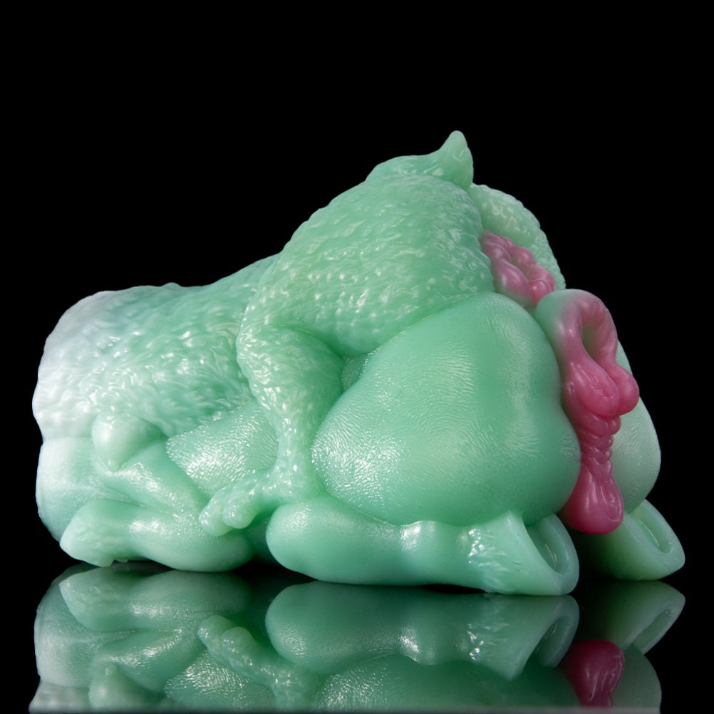 Stimulierende Fantasy-Alien-Taschenmuschi – Zweikanal-Silikon-Sextoys für Männer