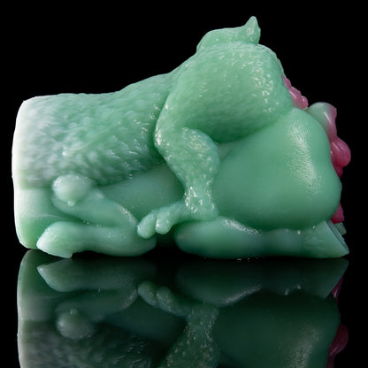 Stimulierende Fantasy-Alien-Taschenmuschi – Zweikanal-Silikon-Sextoys für Männer