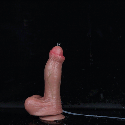 Domlust Realistic Squirting Strap-On Dildo – Dual-Layer Platinum Silicone Ejaculating Wearable Toy for Couples & Solo Play