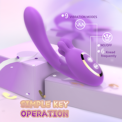 Fantasy Dildo-Style G-Spot Vibrating Magic Wand – Multi-Directional Female Silicone Stimulator