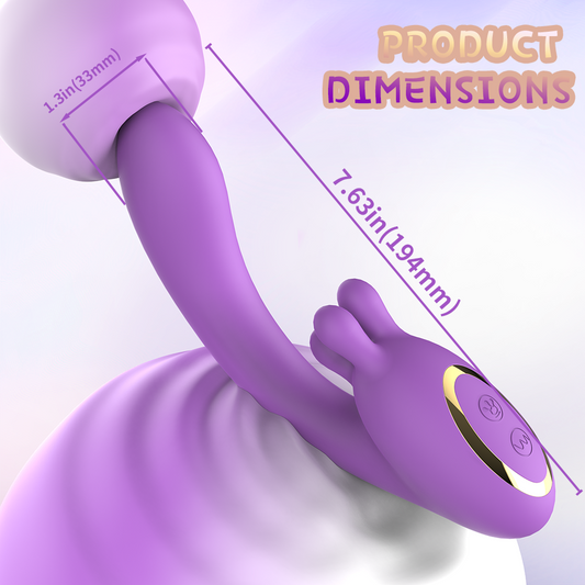 Fantasy Dildo-Style G-Spot Vibrating Magic Wand – Multi-Directional Female Silicone Stimulator