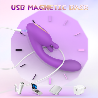 Fantasy Dildo-Style G-Spot Vibrating Magic Wand – Multi-Directional Female Silicone Stimulator