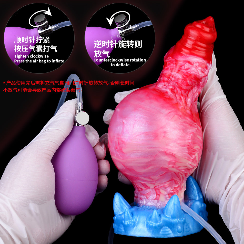 Inflatable Monster Dildo Anal Sex Toys for Women - Fantasy Dragondildo Crawl Clit Stimulator Masturbator