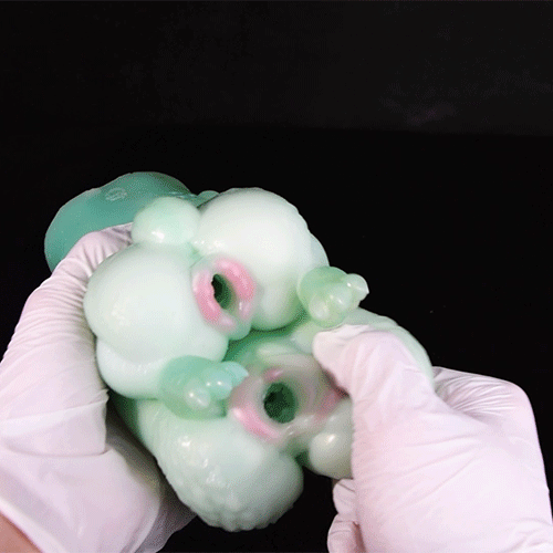 Poupée sexuelle en silicone Alien Fantasy – Masturbateur masculin double vagin