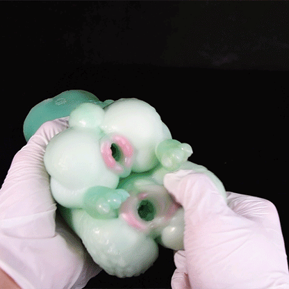 Poupée sexuelle en silicone Alien Fantasy – Masturbateur masculin double vagin