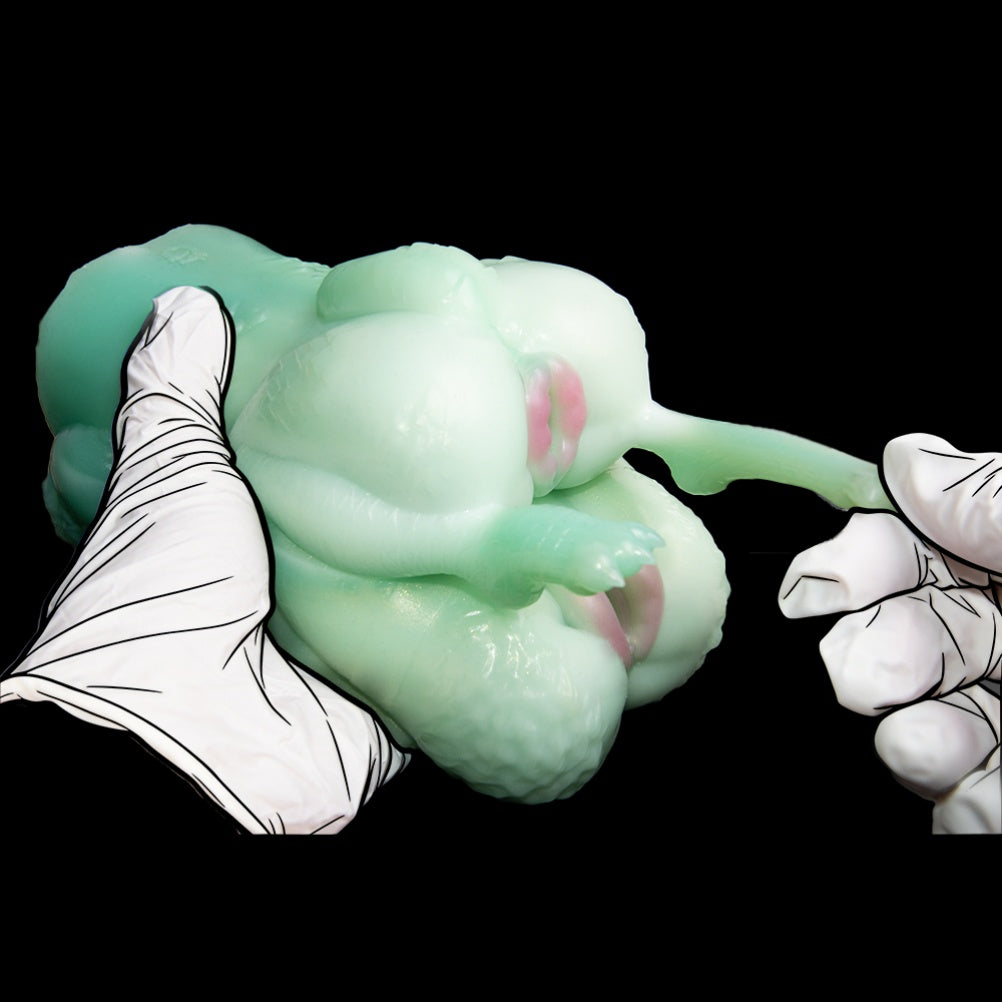 Poupée sexuelle en silicone Alien Fantasy – Masturbateur masculin double vagin