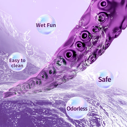 Purple Fantasy Octopus Tentacle Dildo - 360° Rotating G-Spot Vibrator for Intense Vaginal Massage