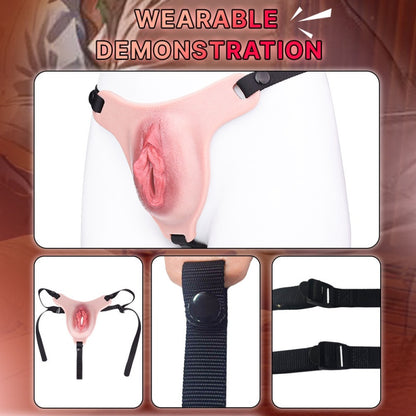 Realistic Wearable Fake Vagina Patch – Life Size Silicone Pussy Panty Sex Toys for Men