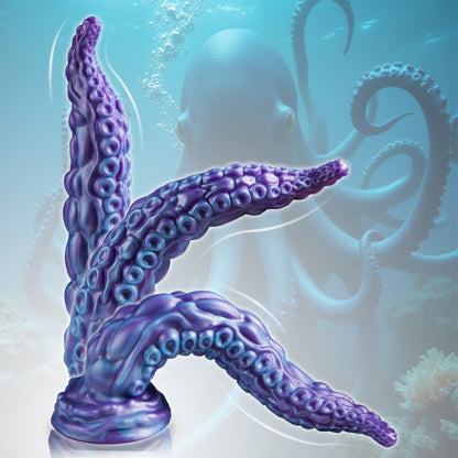 Hands-Free Monster Tentacle Suction Cup Fantasy Dildo – G-Spot Stimulating Orgasmic Massage Sex Toys for Women