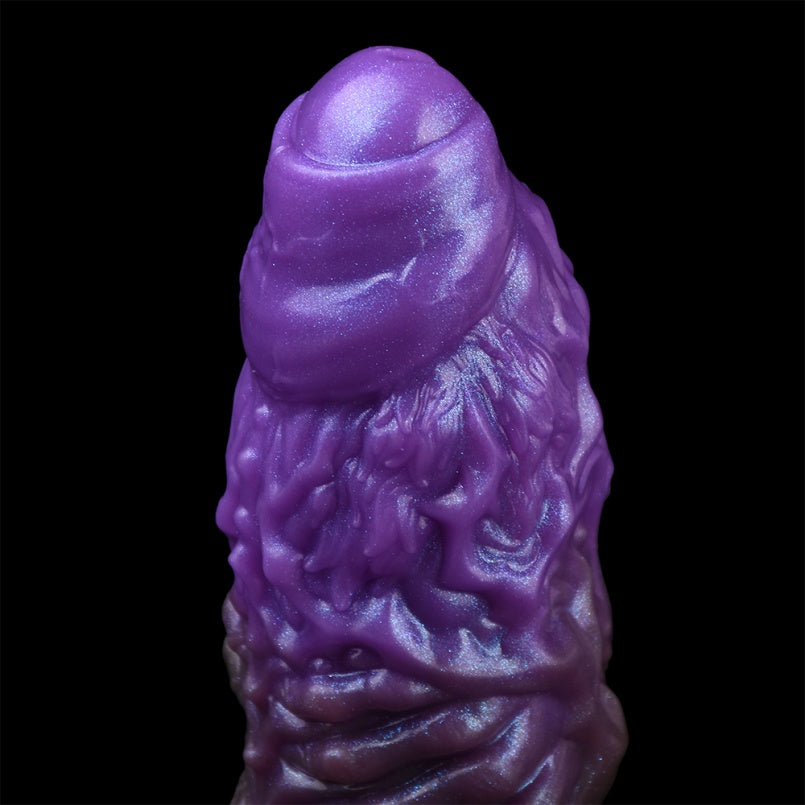 Fantasy 6 inch Penis Extender – Purple Silicone Cock Sleeve for Hardened Control