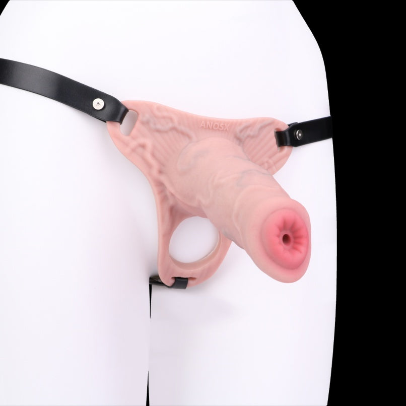 Keuschheitskäfig zur Erektionsfesselung für Männer – Realistischer Penis-Harness-Extender aus Silikon