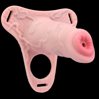 Keuschheitskäfig zur Erektionsfesselung für Männer – Realistischer Penis-Harness-Extender aus Silikon