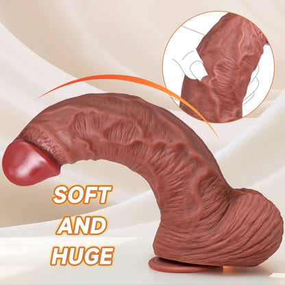 Realistic Flesh-Like Veins Giant Dildo – Expanding Vaginal Fisting Masturbation Sex Toys