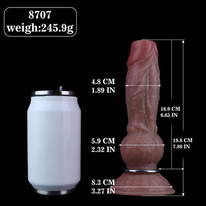 Ovipositor Dildo Realistic Silicone Fantasy Egg-Laying Sex Toy