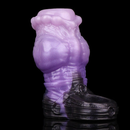 Purple Fantasy Horse Penis Sleeve-Wearable Silicone Sex Toys for Men to Extend Intimacy