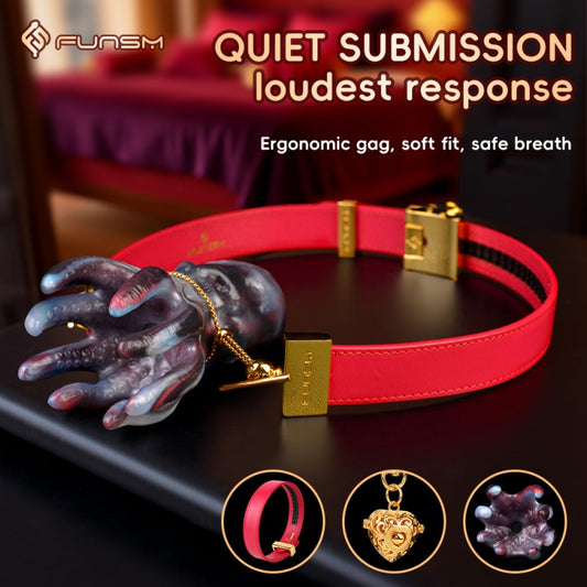 Kit de bondage Bettie Fantasy Octopus Vertical Gag – Jouet sexuel oral en silicone liquide