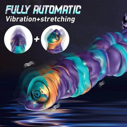 Spiral Stimulation G-Spot Vibrating Fantasy Drakes Dick - Wireless Remote Control Silicone Masturbation Tool