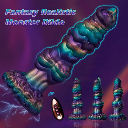 Spiral Stimulation G-Spot Vibrating Fantasy Drakes Dick - Wireless Remote Control Silicone Masturbation Tool