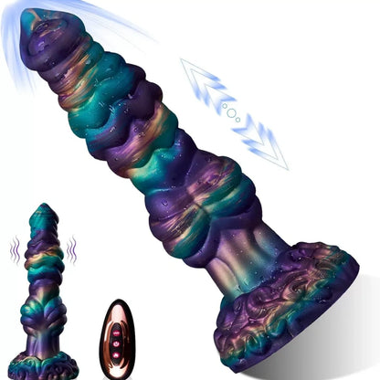 Spiral Stimulation G-Spot Vibrating Fantasy Drakes Dick - Wireless Remote Control Silicone Masturbation Tool