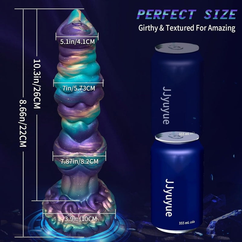 Spiral Stimulation G-Spot Vibrating Fantasy Drakes Dick - Wireless Remote Control Silicone Masturbation Tool