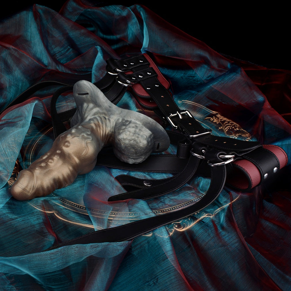 Girth-Enhancing Alien Fantasy Penis Sleeve - Wearable Silicone Cock Extender & Strap-On Harness