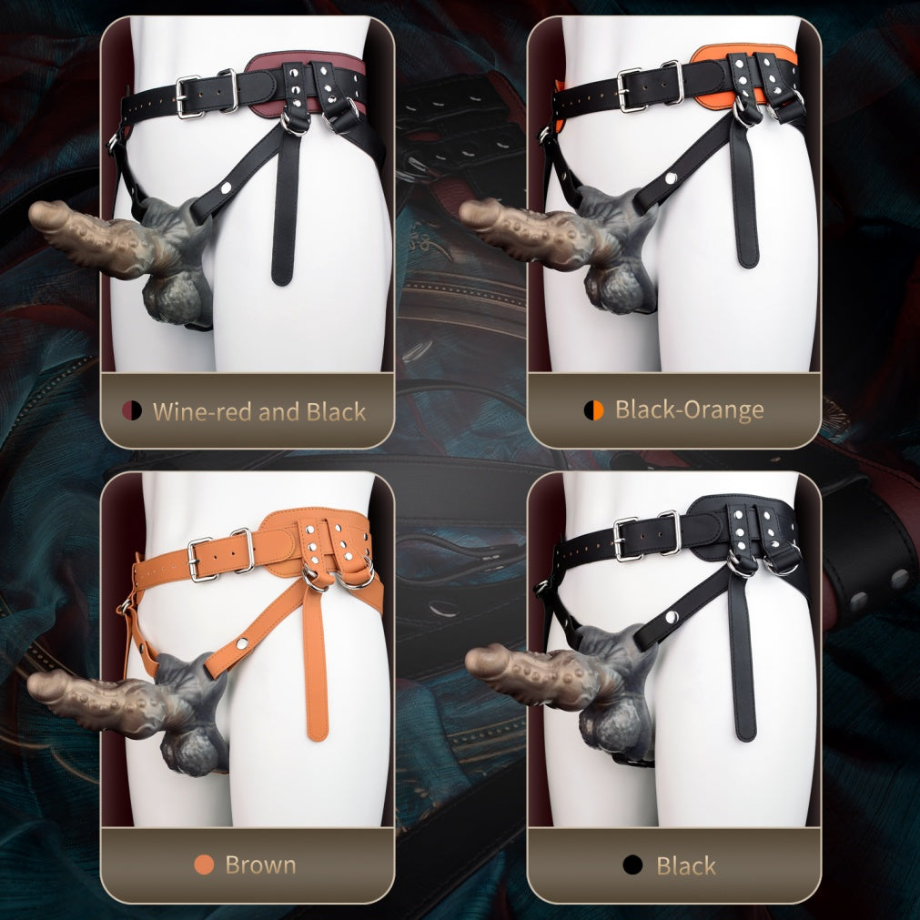 Girth-Enhancing Alien Fantasy Penis Sleeve - Wearable Silicone Cock Extender & Strap-On Harness