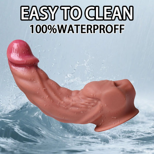S-förmiger Fantasy-Monsterdildo – Platin-Silikon | 28 cm Alien-Dildo G-Punkt & P-Punkt Kurve