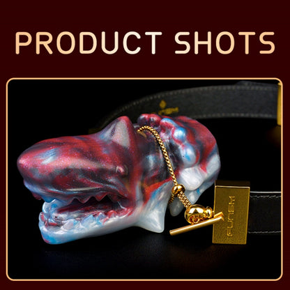 Deep-Sea Fantasy Shark Ball Gag – Silicone Sex Toys for Women Extreme Bondage and BDSM Play
