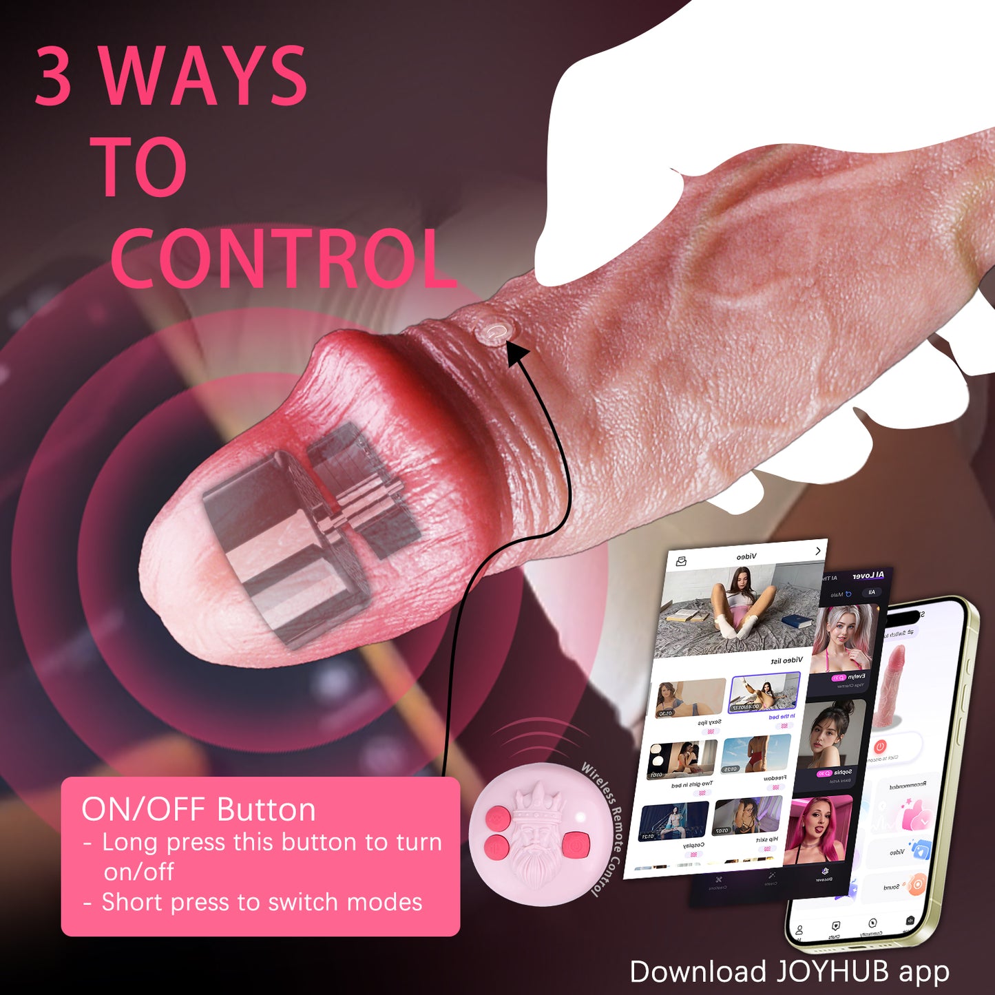 Realistic Vibrating Cock Extender Sleeve  — Platinum Silicone Penis Extender for Couples