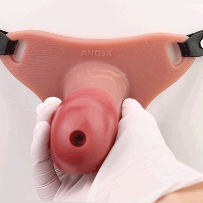 Erektionsverbesserung Realistische Penishülle aus Silikon - Strap-On-Spielzeug zur Penisvergrößerung für Männer