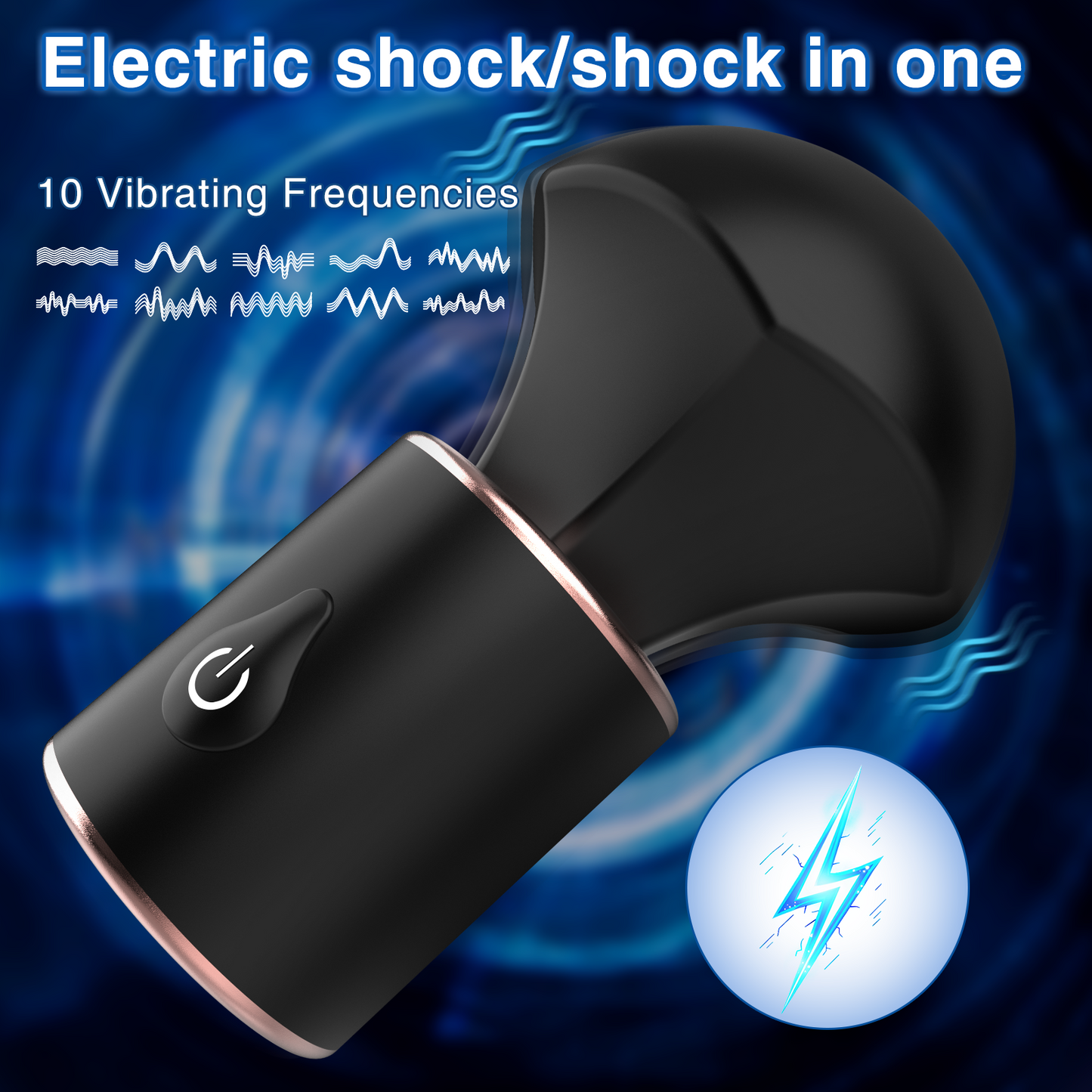 E-stim Magic Wand Vibrator - Pocket Clitoral Nipple Stimulator Sex Toys for Women Men