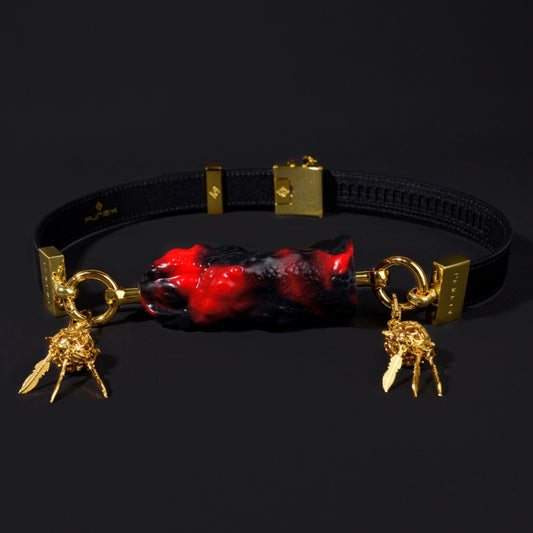 Bâillon-boule en silicone Fantasy Bone, bondage, sexe coquin – Jouets érotiques buccaux pour couples 