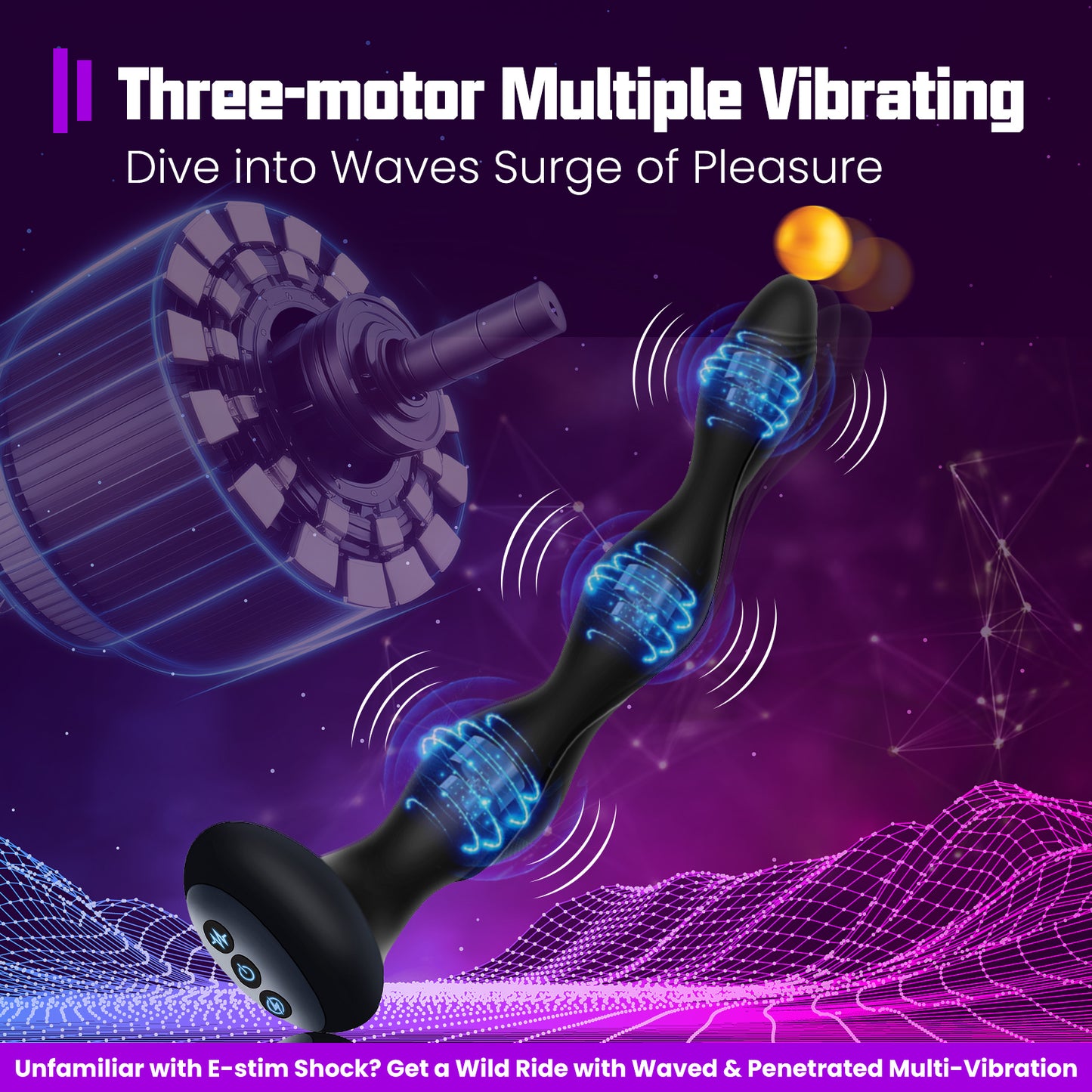 Estim Prostate Massager - Vibrating Butt Plug for Intense Anal Stimulation
